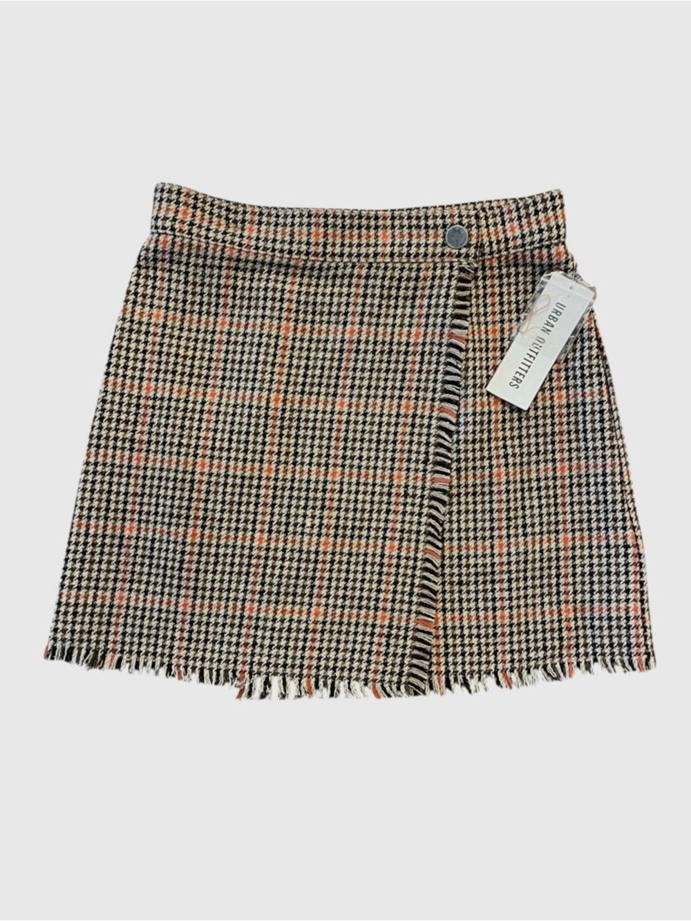 NWT Urban Outfitters Plaid Wrap Mini Skirt Size XS